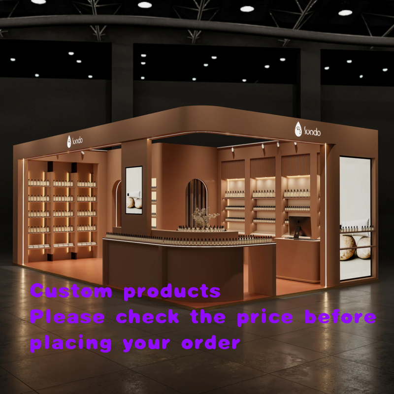 Perfume In Fragrance Shop - Элегантный дизайн парфюмерного киоска, круглая витрина