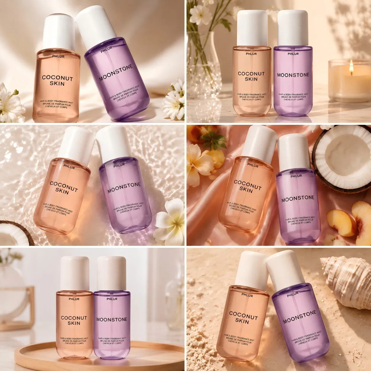 Perfume Fragrance Lasting - Набор ароматических спреев для тела и